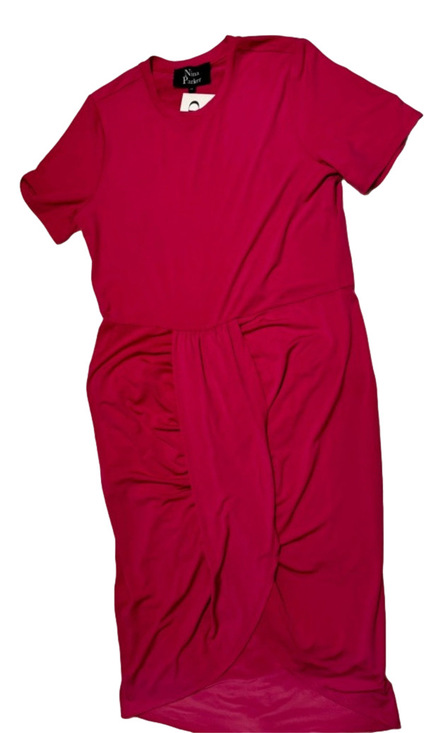 Nina Parker Dresses & Skirts - Parker Asymmetric One-Shoulder Dress in Bright Magenta